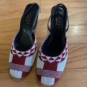 Rare Gucci Beaded Heels